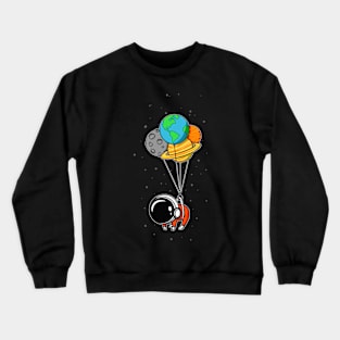 Floating in space Crewneck Sweatshirt